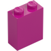 LEGO Magenta Kloss 1 x 2 x 2 med Indre knottholder (3245)