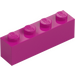 LEGO Magenta Brick 1 x 4 (3010)