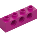 LEGO Magenta Stein 1 x 4 mit Löcher (3701)