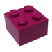 LEGO Magenta Brique 2 x 2 (3003 / 6223)