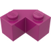 LEGO Magenta Brique 2 x 2 Facet (87620)