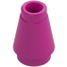 LEGO Magenta Kegel 1 x 1 mit oberer Kante (28701 / 59900)