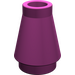 LEGO Magenta Cone 1 x 1 without Top Groove (4589 / 6188)