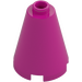 LEGO Magenta Cone 2 x 2 x 2 (Open Stud) (3942 / 14918)