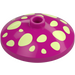 LEGO Magenta Dish 3 x 3 mit Gelb Mushroom Splotches (35268 / 107520)