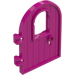 LEGO Magenta Door 1 x 4 x 6 Round with Window (Reinforced Edge) (64390)