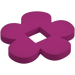 LEGO Magenta Felt Flower 4 x 4 with Square Hole (66829)