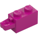 LEGO Magenta Zawias Cegła 1 x 2 Zamykający z Single Finger NA Koniec Poziomy (30541 / 53028)