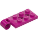 LEGO Magenta Hinge Plate Top 2 x 4 with 6 Studs and 2 Pin Holes (43045)