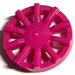 LEGO Magenta Hub Cap with 10 Spokes (18978)