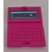 LEGO Magenta Laptop mit A Graphical Curve Aufkleber (18659)