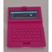 LEGO Magenta Laptop with A Graphical Curve Sticker (18659)