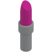 LEGO Magenta Lipstick s Medium Stone Šedá Rukojeť (25866 / 93094)