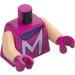 LEGO Magenta Magneto with Magenta Suit Minifig Torso (973 / 76382)