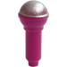 LEGO Magenta Microphone with Half Metallic Silver Top (21009 / 50511)