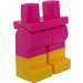 LEGO Magenta Minifigur Hüften und Beine mit Gelb Boots (21019 / 79690)