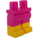 LEGO Magenta Minifigure Hanches et jambes avec Jaune Boots (21019 / 79690)