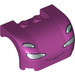 LEGO Magenta Spatbord Bonnet 3 x 4 x 1.7 Gebogen met Headlights en Dun Smile (93587 / 95498)