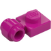 LEGO Magenta assiette 1 x 1 avec Clip (Anneau épais) (4081 / 41632)