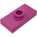 LEGO Magenta assiette 1 x 2 avec 1 Tenon (avec Rainures) (3794 / 15573)