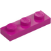 LEGO Magenta Plate 1 x 3 (3623)