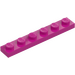 LEGO Magenta Plate 1 x 6 (3666)