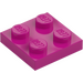 LEGO Magenta Plaat 2 x 2 (3022 / 94148)