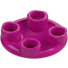 LEGO Magenta Plate 2 x 2 Round with Rounded Bottom (2654 / 28558)