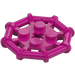 LEGO Magenta Piastra 2 x 2 con Barra Telaio Octagonal (Perni con bordi tagliati) (30033)