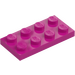 LEGO Magenta Plaat 2 x 4 (3020)