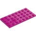 LEGO Magenta Plate 4 x 8 (3035)