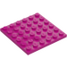 LEGO Magenta Plate 6 x 6 (3958)