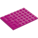 LEGO Magenta Placa 6 x 8 (3036)