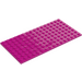 LEGO Magenta Plate 8 x 16 (92438)