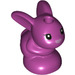LEGO Magenta Rabbit Baby with Metallic Pink nose (66361 / 66362)