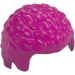 LEGO Magenta Short Coiled Hair with Rounded Top (21778)