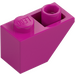 LEGO Magenta Sklon 1 x 2 (45°) Převrácený (3665)