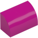 LEGO Magenta Pendenza 1 x 2 Curvo (37352 / 98030)