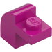 LEGO Magenta Helling 1 x 2 x 1.3 Gebogen met Plaat (6091 / 32807)