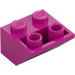 LEGO Magenta Backe 2 x 2 (45°) Omvänd med platt mellanlägg under (3660)