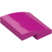 LEGO Magenta Sklon 2 x 2 Zakřivený (15068)