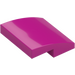 LEGO Magenta Slope 2 x 2 Curved (15068)