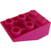 LEGO Magenta Helling 2 x 3 (25°) Omgekeerd met verbindingen tussen noppen (2752 / 3747)