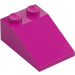 LEGO Magenta Slope 2 x 3 (25°) with Rough Surface (3298)