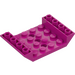 LEGO Magenta Slope 4 x 6 (45°) Double Inverted with Open Center with 3 Holes (60219)