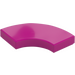 LEGO Magenta Tile 2 x 2 Curved Corner (27925)