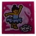 LEGO Magenta Tile 2 x 2 with Ballerina with Groove (3068)