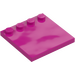 LEGO Magenta Tile 4 x 4 with Studs on Edge (6179)