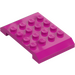 LEGO Magenta Cuña 4 x 6 x 0.7 Doble (32739)