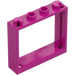 LEGO Magenta Window Frame 1 x 4 x 3 (60594)